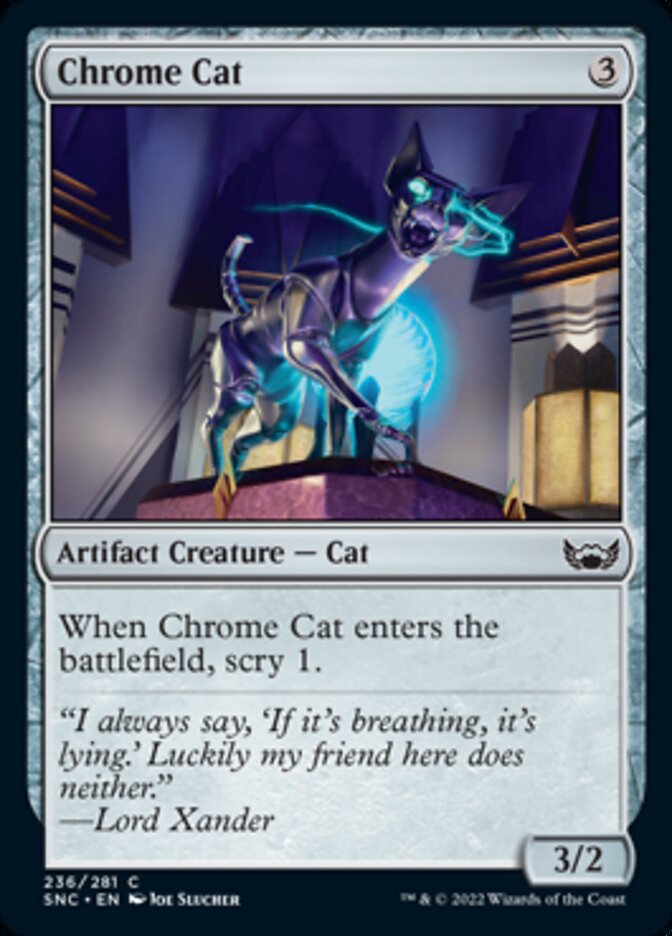 Chrome Cat [Streets of New Capenna] | The Clever Kobold