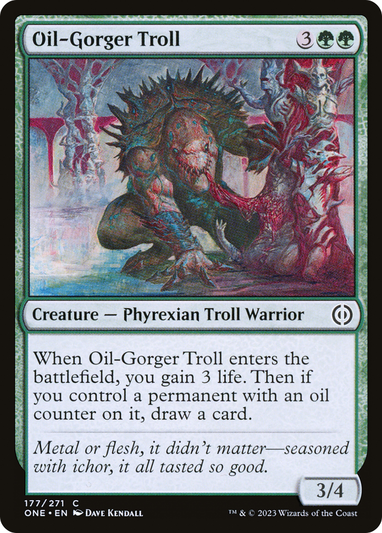 Oil-Gorger Troll [Phyrexia: All Will Be One] | The Clever Kobold