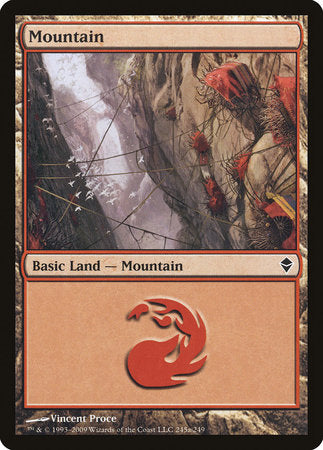 Mountain (245a) [Zendikar] | The Clever Kobold