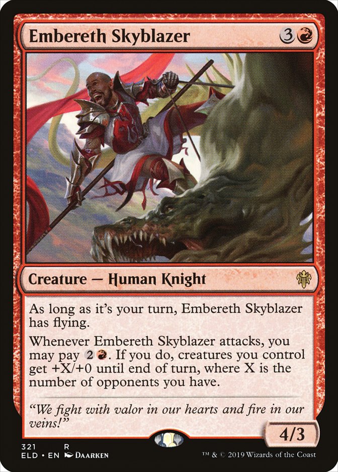 Embereth Skyblazer [Throne of Eldraine] | The Clever Kobold