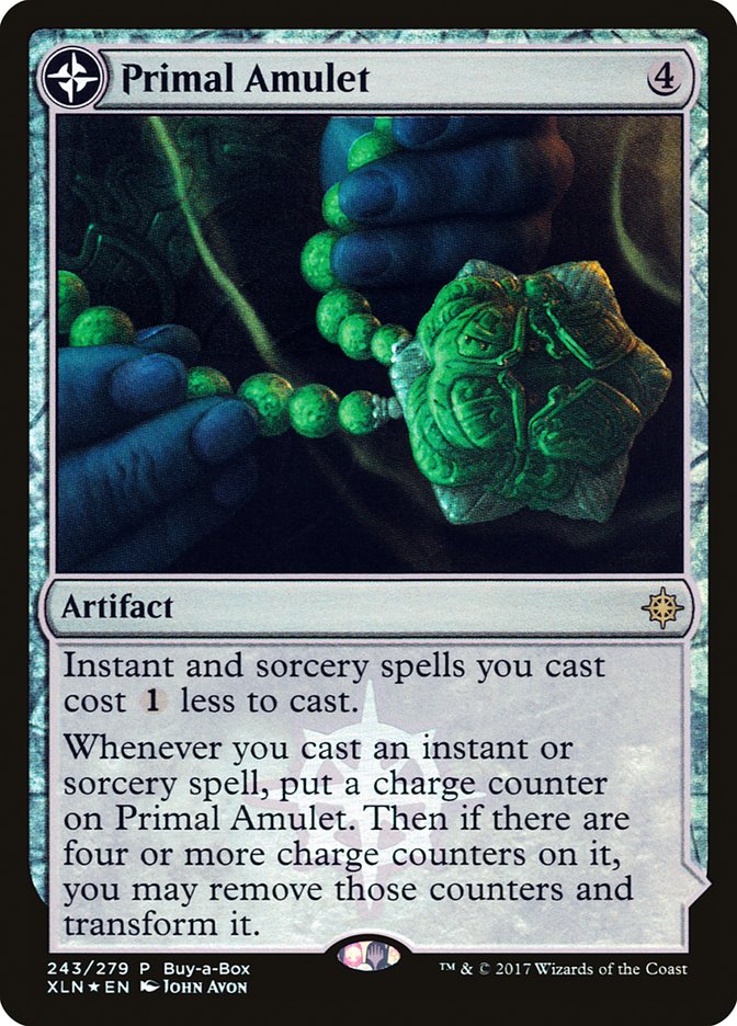 Primal Amulet // Primal Wellspring (Buy-A-Box) [Ixalan Treasure Chest] | The Clever Kobold