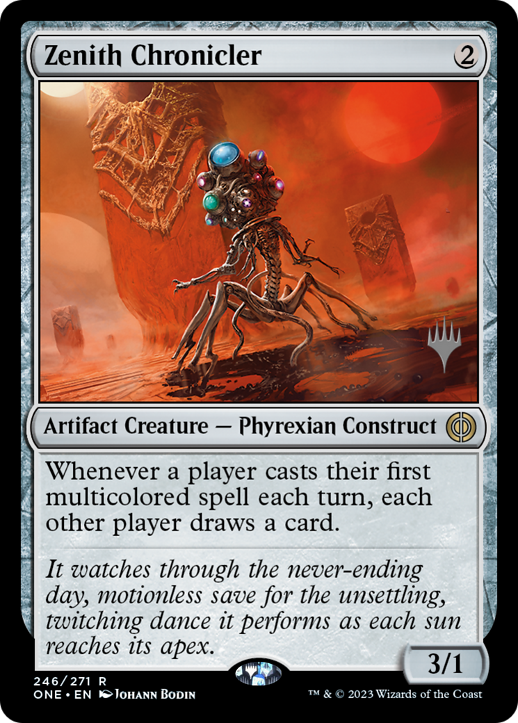 Zenith Chronicler (Promo Pack) [Phyrexia: All Will Be One Promos] | The Clever Kobold