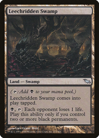 Leechridden Swamp [Shadowmoor] | The Clever Kobold