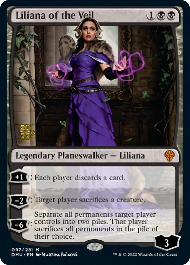 Liliana of the Veil [Dominaria United Prerelease Promos] | The Clever Kobold