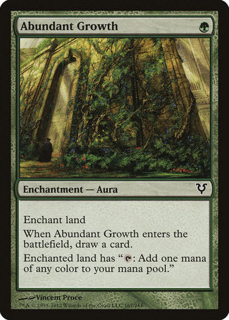 Abundant Growth [Avacyn Restored] | The Clever Kobold