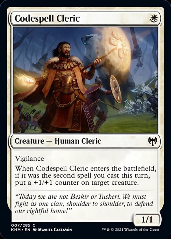 Codespell Cleric [Kaldheim] | The Clever Kobold