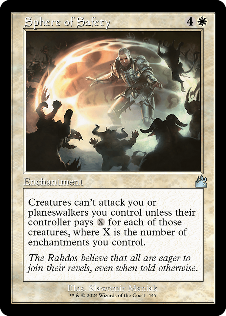 Sphere of Safety (Retro Frame) [Ravnica Remastered] | The Clever Kobold