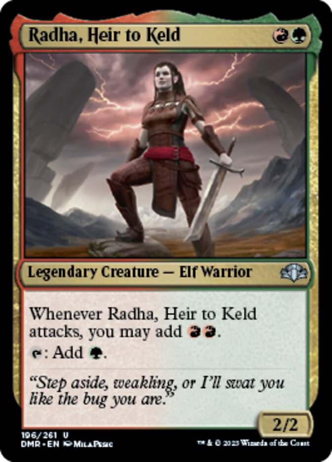 Radha, Heir to Keld [Dominaria Remastered] | The Clever Kobold