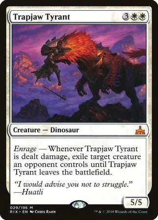 Trapjaw Tyrant [Rivals of Ixalan] | The Clever Kobold