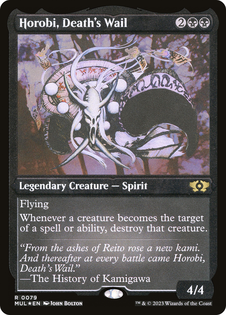 Horobi, Death's Wail (Foil Etched) [Multiverse Legends] | The Clever Kobold