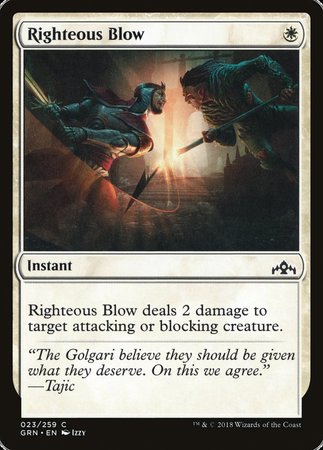 Righteous Blow [Guilds of Ravnica] | The Clever Kobold