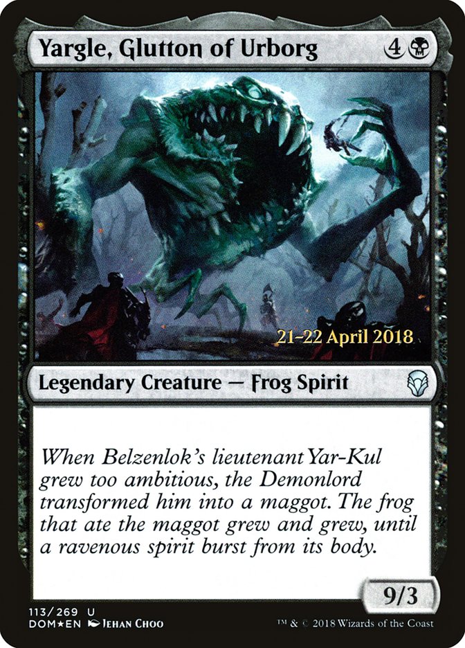 Yargle, Glutton of Urborg  [Dominaria Prerelease Promos] | The Clever Kobold