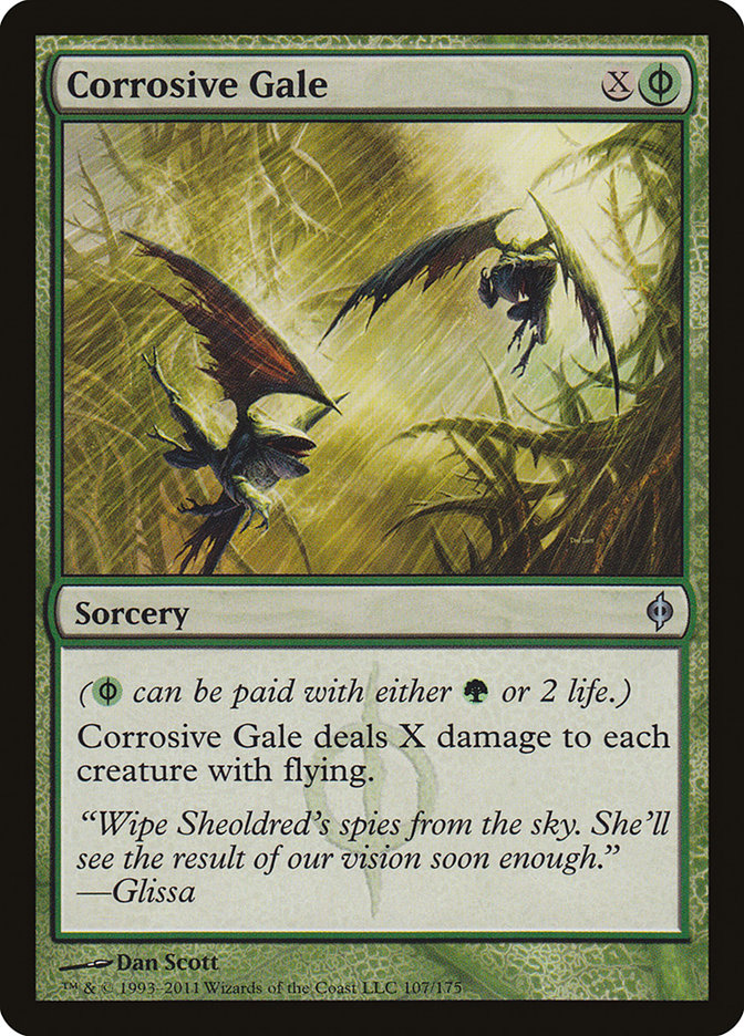 Corrosive Gale [New Phyrexia] | The Clever Kobold