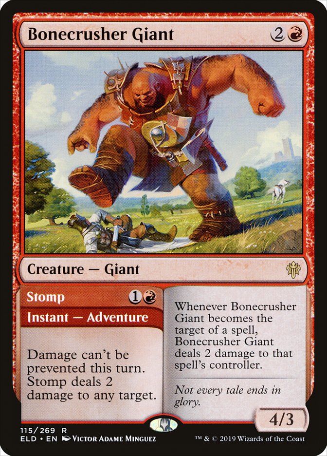 Bonecrusher Giant // Stomp [Throne of Eldraine] | The Clever Kobold