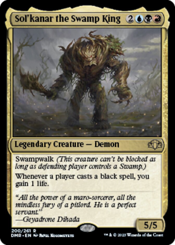 Sol'kanar the Swamp King [Dominaria Remastered] | The Clever Kobold