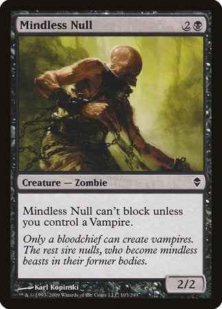 Mindless Null [Zendikar] | The Clever Kobold