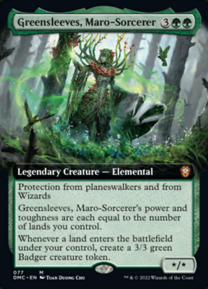 Greensleeves, Maro-Sorcerer (Extended Art) [Dominaria United Commander] | The Clever Kobold