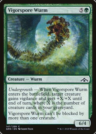 Vigorspore Wurm [Guilds of Ravnica] | The Clever Kobold