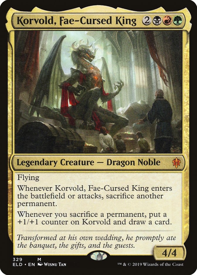Korvold, Fae-Cursed King [Throne of Eldraine] | The Clever Kobold