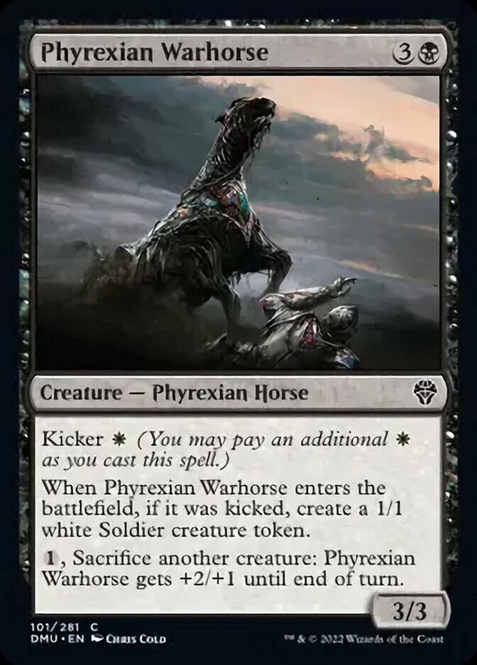 Phyrexian Warhorse [Dominaria United] | The Clever Kobold