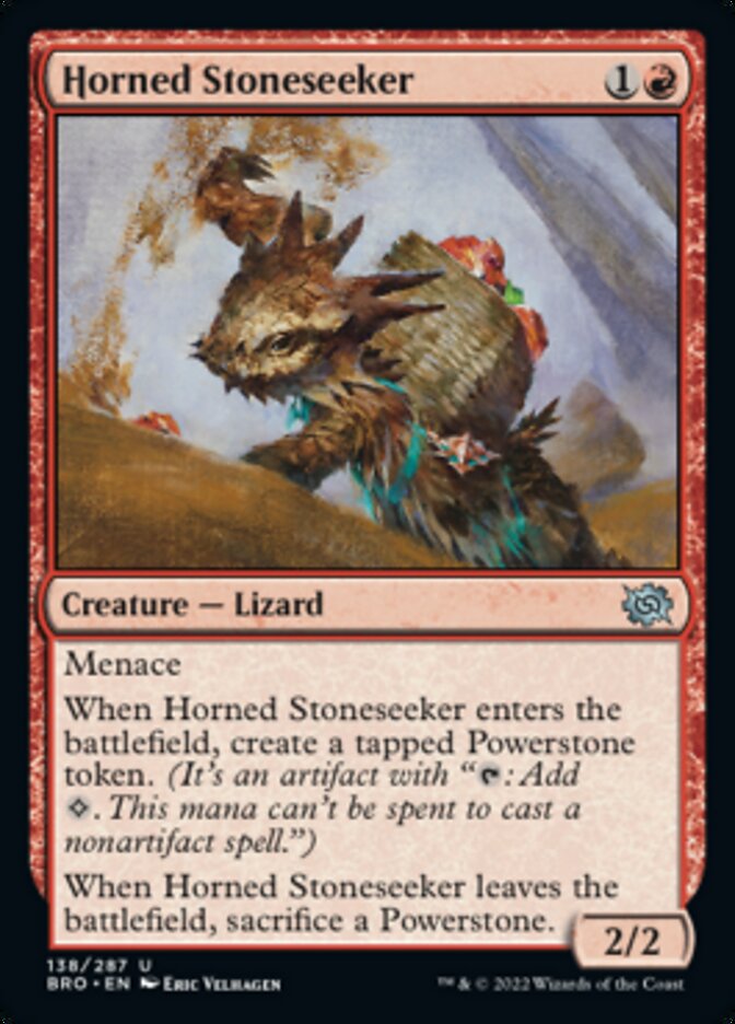 Horned Stoneseeker [The Brothers' War] | The Clever Kobold