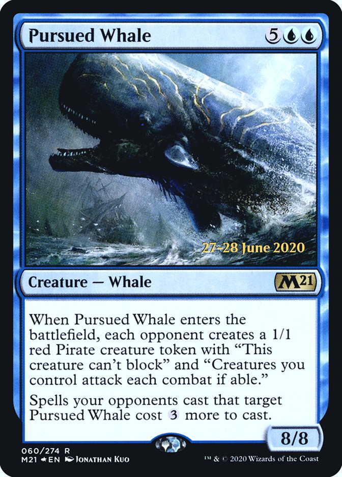 Pursued Whale  [Core Set 2021 Prerelease Promos] | The Clever Kobold