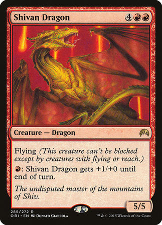 Shivan Dragon [Magic Origins] | The Clever Kobold