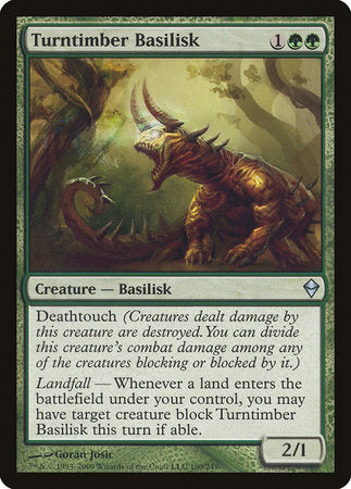 Turntimber Basilisk [Zendikar] | The Clever Kobold