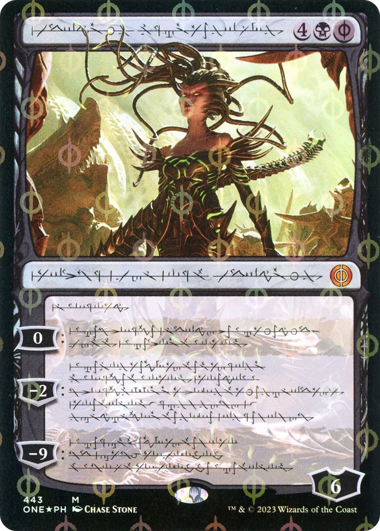 Vraska, Betrayal's Sting (Phyrexian Step-and-Compleat Foil) [Phyrexia: All Will Be One] | The Clever Kobold