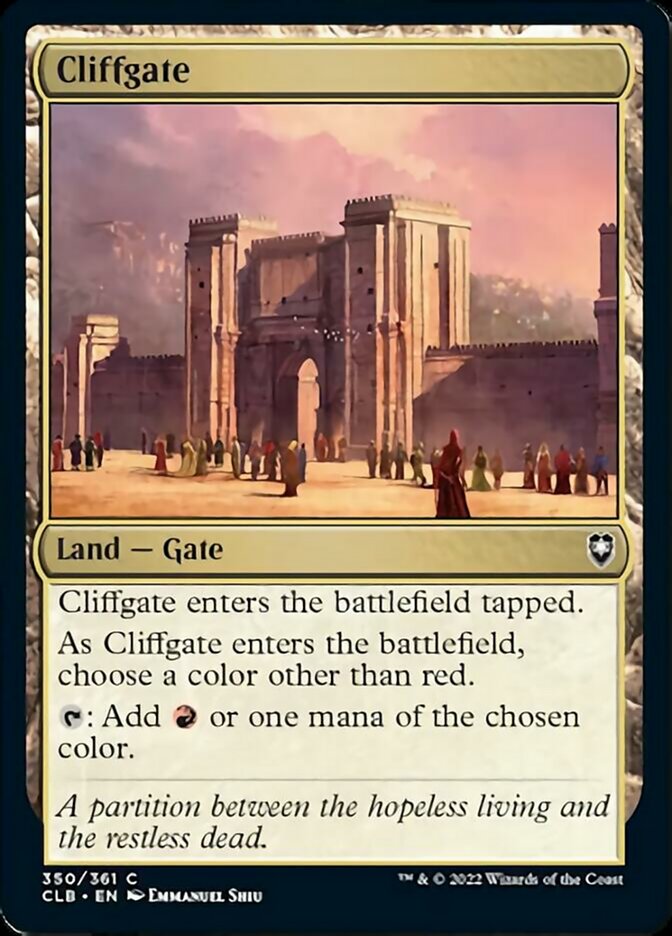 Cliffgate [Commander Legends: Battle for Baldur's Gate] | The Clever Kobold