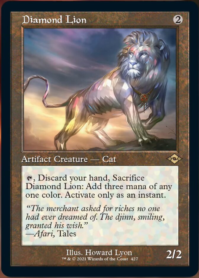 Diamond Lion (Retro Foil Etched) [Modern Horizons 2] | The Clever Kobold