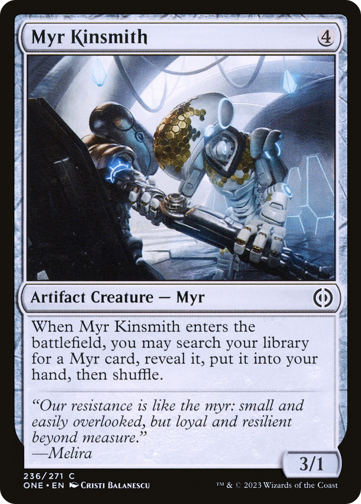 Myr Kinsmith [Phyrexia: All Will Be One] | The Clever Kobold