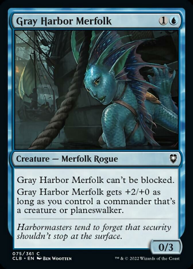 Gray Harbor Merfolk [Commander Legends: Battle for Baldur's Gate] | The Clever Kobold