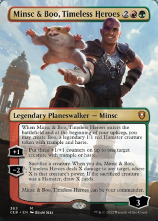 Minsc & Boo, Timeless Heroes (Borderless) [Commander Legends: Battle for Baldur's Gate] | The Clever Kobold