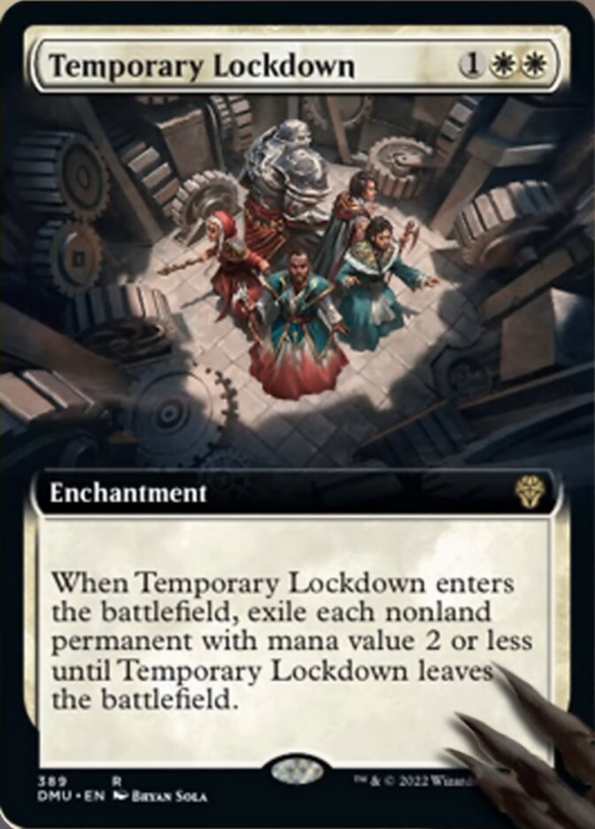 Temporary Lockdown (Extended Art) [Dominaria United] | The Clever Kobold