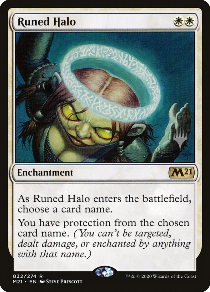 Runed Halo (Promo Pack) [Core Set 2021 Promos] | The Clever Kobold