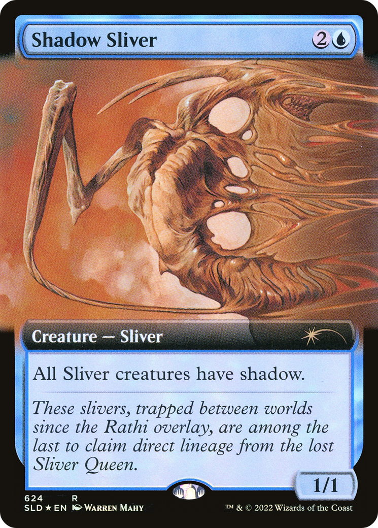Shadow Sliver (Extended Art) [Secret Lair Drop Promos] | The Clever Kobold