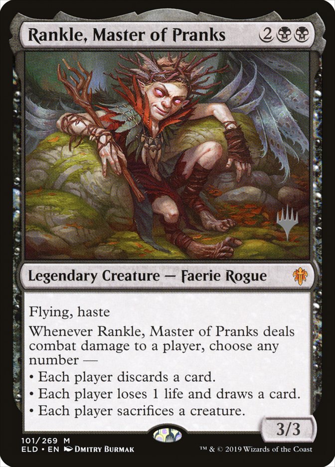 Rankle, Master of Pranks (Promo Pack) [Throne of Eldraine Promos] | The Clever Kobold