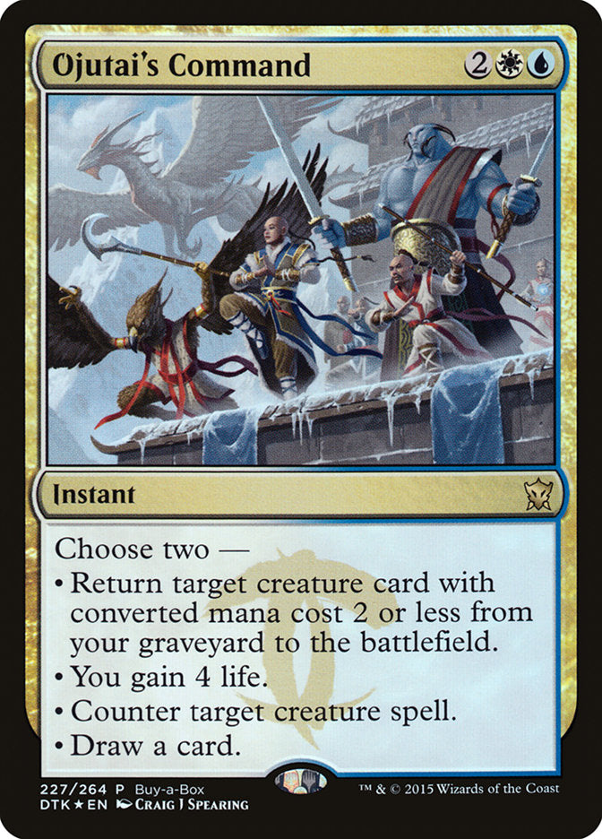 Ojutai's Command (Buy-A-Box) [Dragons of Tarkir Promos] | The Clever Kobold