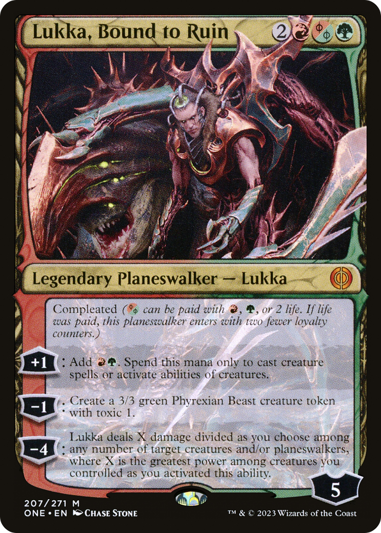 Lukka, Bound to Ruin [Phyrexia: All Will Be One] | The Clever Kobold