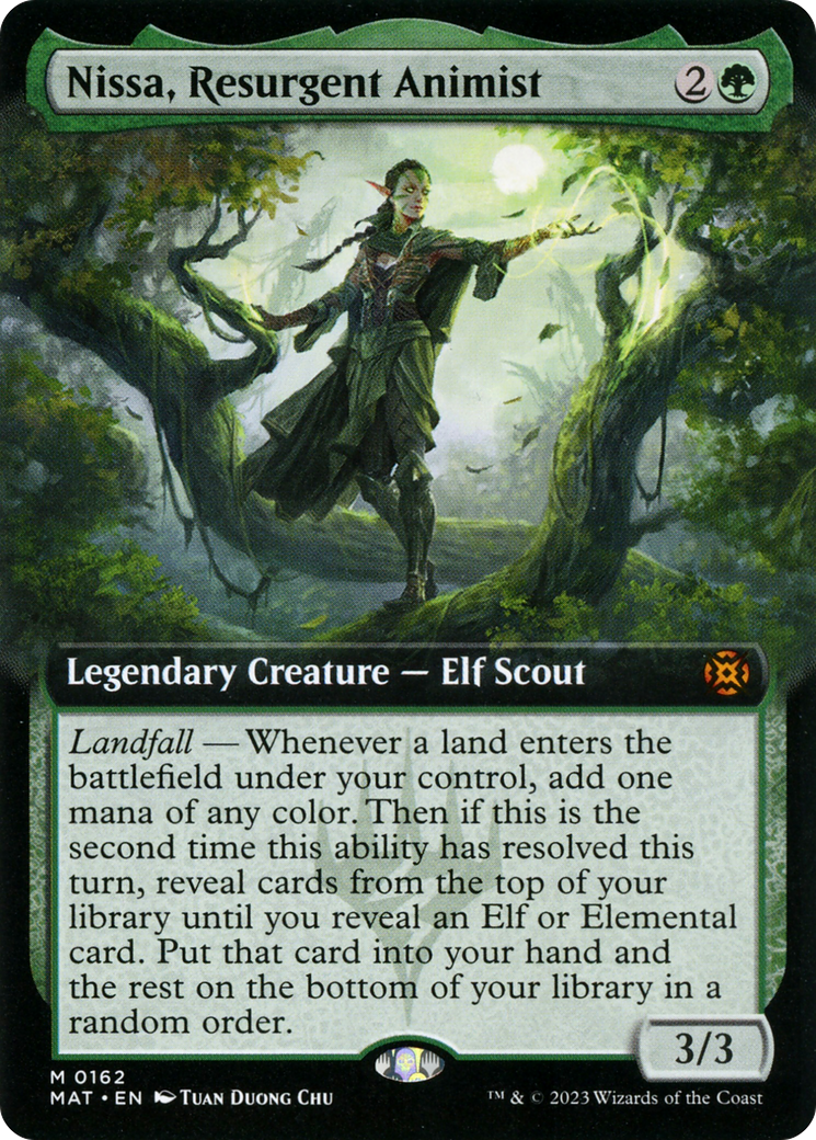 Nissa, Resurgent Animist (Extended Art) [March of the Machine: The Aftermath] | The Clever Kobold