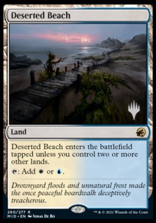 Deserted Beach (Promo Pack) [Innistrad: Midnight Hunt Promos] | The Clever Kobold