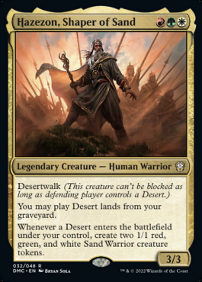 Hazezon, Shaper of Sand [Dominaria United Commander] | The Clever Kobold