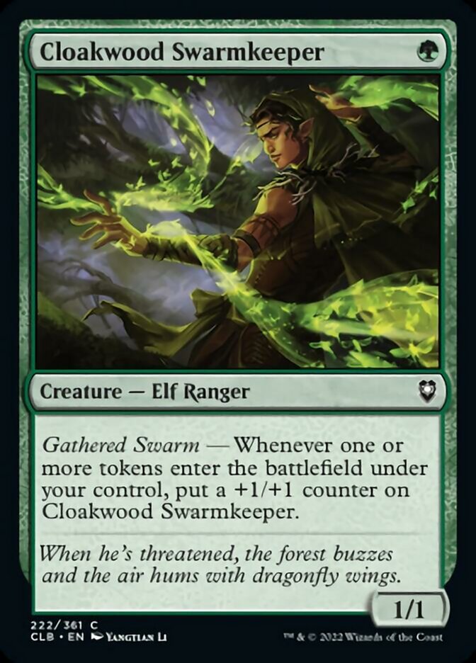 Cloakwood Swarmkeeper [Commander Legends: Battle for Baldur's Gate] | The Clever Kobold