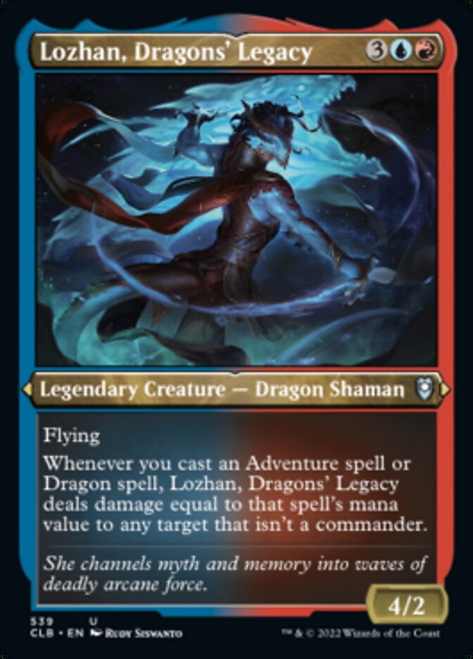 Lozhan, Dragons' Legacy (Foil Etched) [Commander Legends: Battle for Baldur's Gate] | The Clever Kobold