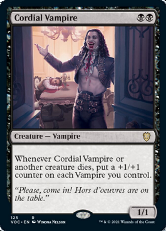 Cordial Vampire [Innistrad: Crimson Vow Commander] | The Clever Kobold