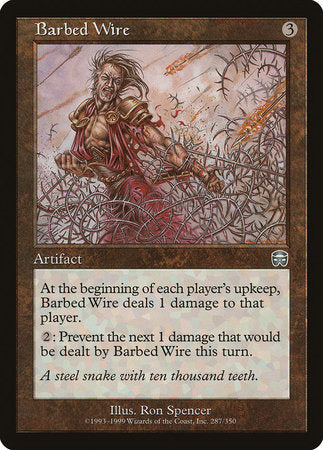 Barbed Wire [Mercadian Masques] | The Clever Kobold