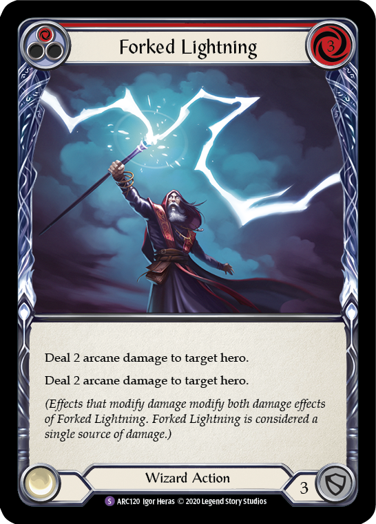 Forked Lightning [U-ARC120] Unlimited Normal | The Clever Kobold