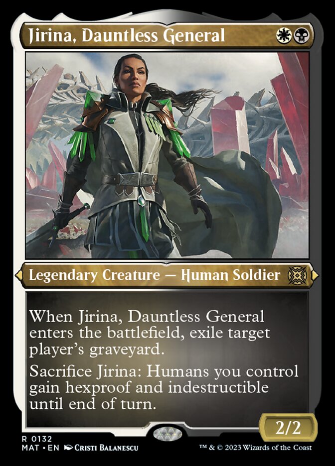 Jirina, Dauntless General (Foil Etched) [March of the Machine: The Aftermath] | The Clever Kobold