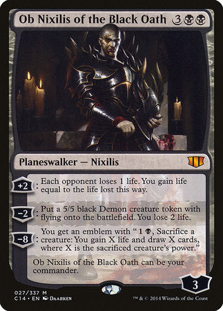 Ob Nixilis of the Black Oath [Commander 2014] | The Clever Kobold